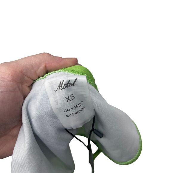 Motel Leyna Bikini Bottom Watercolor Green NWT Womens XS - Picture 5 of 7